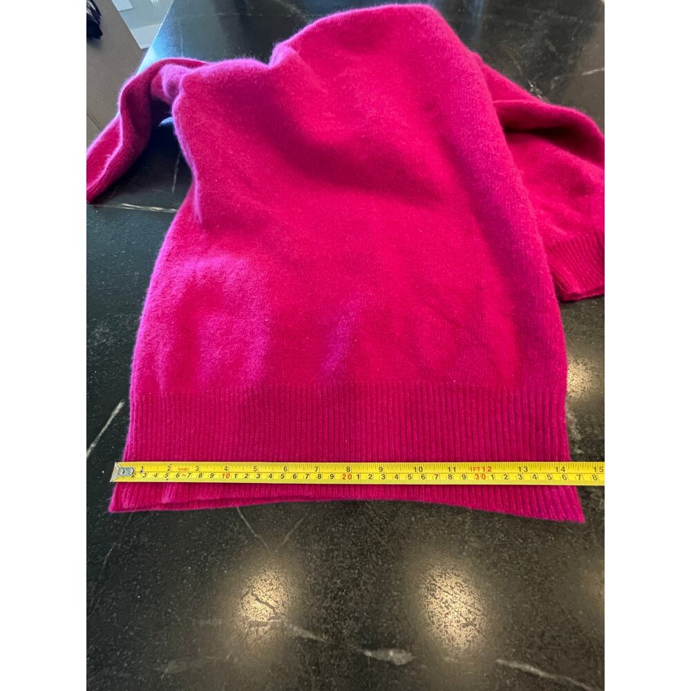 The Limited Hot Pink Fuschia Mockneck Lambswool and Angora Tunic sweater Small - Picture 11 of 11